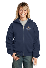 Load image into Gallery viewer, AC Youth Core Fleece Full-Zip Hooded Sweatshirt
