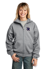 Load image into Gallery viewer, AT Youth Core Fleece Full-Zip Hooded Sweatshirt
